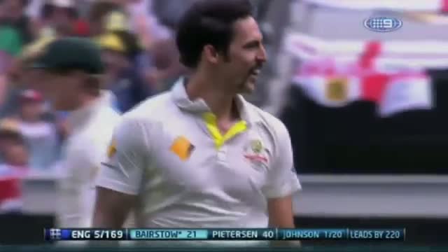 Watch The Ashes 2013 - Johnson and KP's heated exchange Video