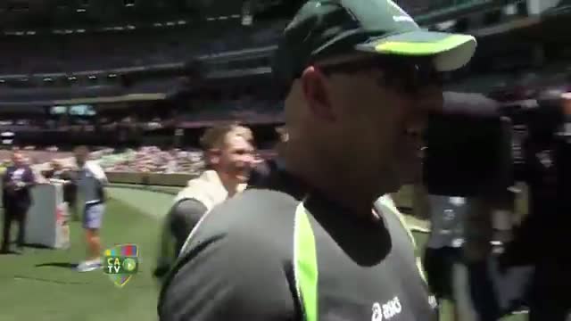 Watch Raw emotion as Aussies win again Video