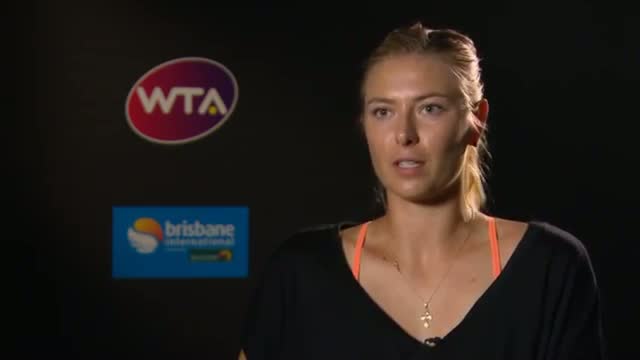 Watch Maria Sharapova 2014 Brisbane International Preview Interview Video