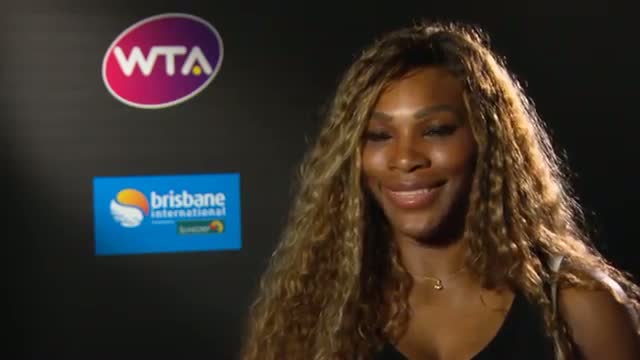 Watch Serena Williams 2014 Brisbane International Preview Interview Video