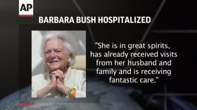 Watch Barbara Bush Hospitalized in Houston Video