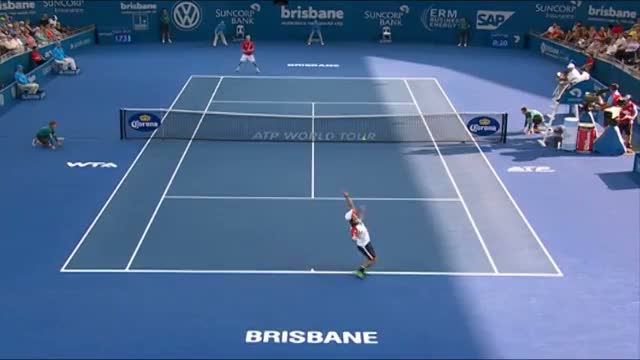Watch Matthew Ebden v Kei Nishikori - Highlights Men's Singles Round 2: Brisbane International 2014 Video