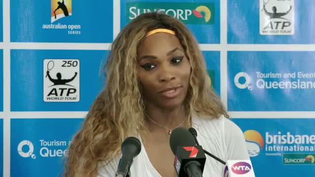 Watch Serena Williams 3rd Round Press Conference - Brisbane International 2014 Video
