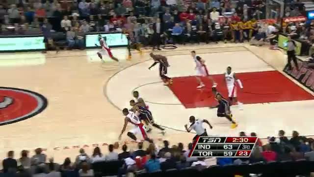 Watch NBA: DeMar DeRozan Drives the Raptors Past the Pacers Video
