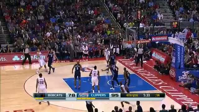 Watch NBA: Blake Griffin Leads the Clippers Over the Bobcats Video