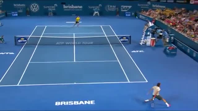 Watch Federer v Matosevic - Highlights Men's Singles Quarter Finals: Brisbane International 2014 Video