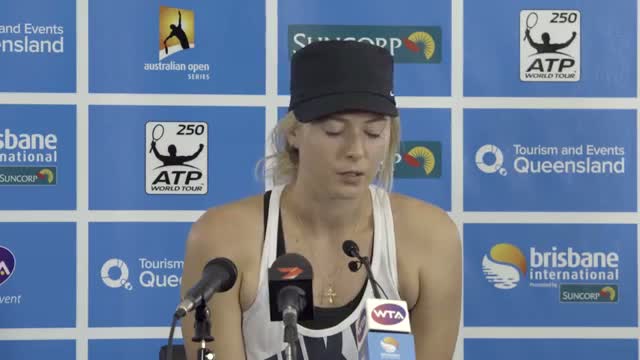Watch Maria Sharapova Semi Final Press Conference - Brisbane International 2014 Video