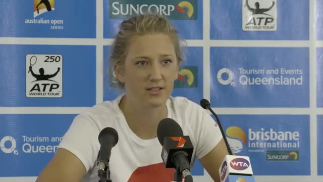 Watch Victoria Azarenka Semi Final Press Conference - Brisbane International 2014 Video