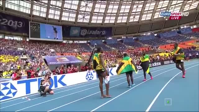 Watch Usain Bolt 4x100 Meter Relay Mens Final IAAF World Championships Moscow 2013 Video