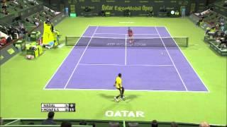 Watch Doha 2014 Saturday Highlights Nadal Monfils Video
