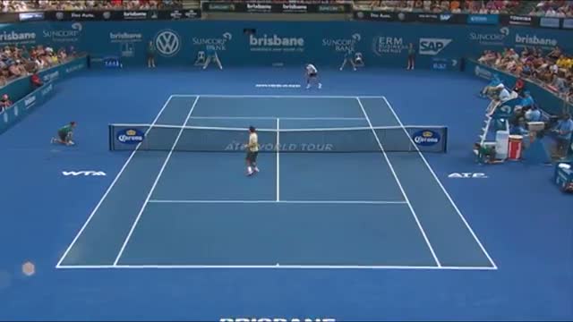 Watch Roger Federer v Jeremy Chardy - Highlights Men's Singles Semi Finals: Brisbane International 2014 Video