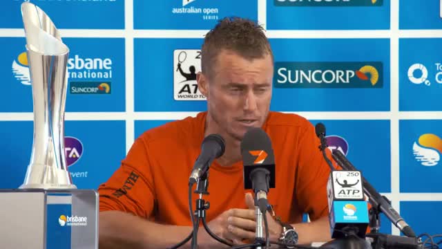 Watch Leyton Hewitt Brisbane International Final - Post match press conference Video