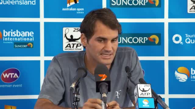 Watch Roger Federer 2014 Brisbane International final - Post match press conference Video