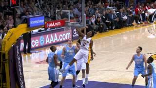 Watch NBA: Nick Young Attacks the Rack at Full Steam Video