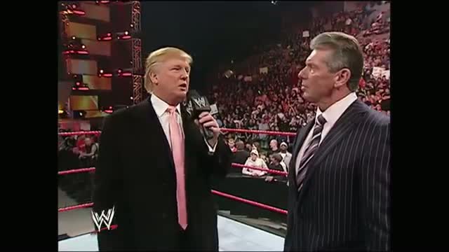 Watch WWE: Mr. McMahon and Donald Trump announce the Battle of the Billionaires Video