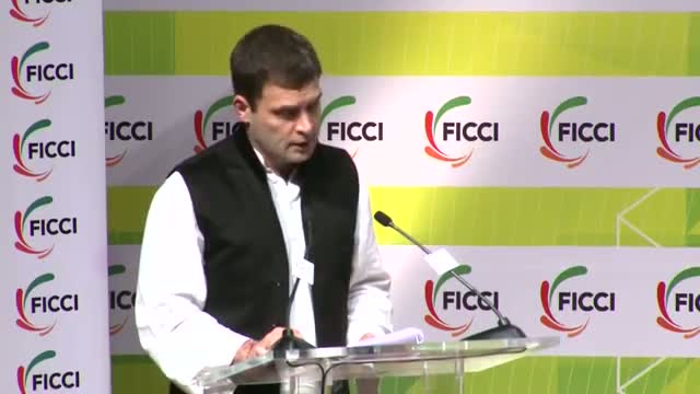 Watch Rahul Gandhi during his address at FICCI said that societies cannot be built on injustice and hatred Video