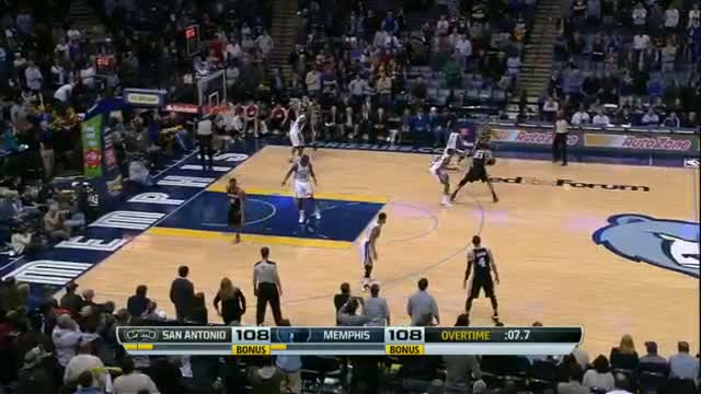 Watch NBA: Mike Conley Forces OT in Memphis, Manu Ginobili Gets the Game-Winner Video