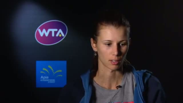 Watch Tsvetana Pironkova 2014 Apia International Sydney QF Interview Video