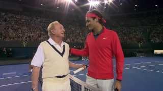 Watch Federer & Laver - A Legendary Warm-Up Video