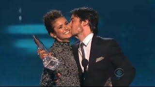 Watch Nina Dobrev & Ian Somerhalder Kiss & Address Breakup! (PEOPLE'S CHOICE AWARDS 2014) Video