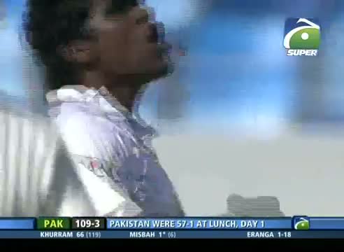 Watch Pak vs SL 2nd Test- Eranga Wickets (1st Inning) Video