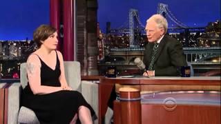 Watch Lena Dunham interview on David Letterman - January 06, 2014 Video