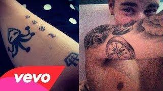 Watch Justin Bieber New Tattoo 2014 (Joker & Compass) Video