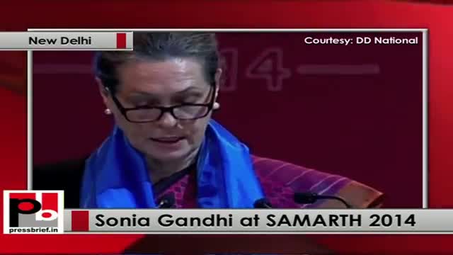 Watch Sonia Gandhi inaugurates SAMARTH 2014, stresses the need to protect the rights of the disabled Video