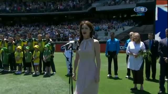 Watch Aus v Eng 2014 ODI - Game 1 MCG - National Anthems Pre Game 12 January 2014 Video