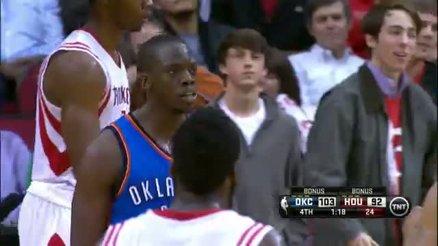 Watch NBA: Reggie Jackson Breaks Away for the Highlight Windmill Video