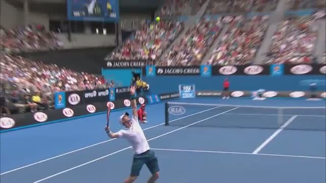 Watch Andy Murray's super shank serve - 2014 Australian Open Video