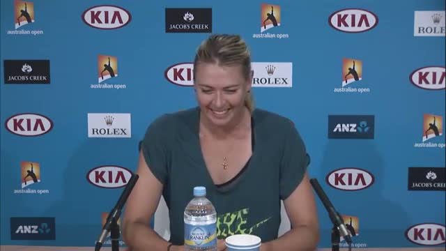 Watch Sharapova's admiration for Aussie journo - 2014 Australian Open Video