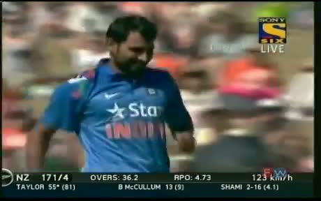 Watch Fall of Wickets - India Vs New Zealand at Napier 19th Jan 2014 Video