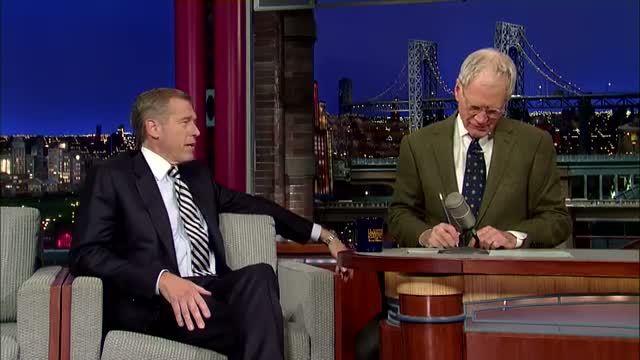 Watch David Letterman - Brian Williams' Botched Joke Video