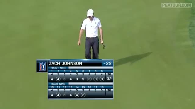 Watch Zach Johnson makes 26-foot birdie putt at Humana Challenge Video