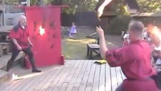 Watch Guy Catches Knife With Bare Hands Video