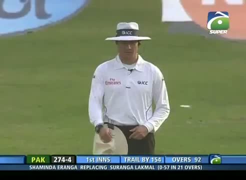 Watch Pak vs SL 3rd Test 2014 - Eranga Wickets (Pak 1st Inning) Video