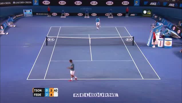 Watch Federer ball kid catch (again) - 2014 Australian Open Video