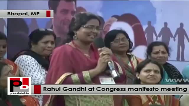 Watch Rahul Gandhi interacts with women representatives on Congress Manifesto part 03 Video