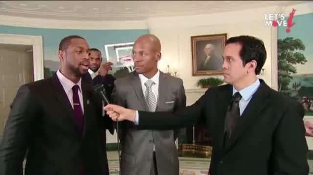 Watch First Lady Dunks, 'Video Bombs' With Lebron Video
