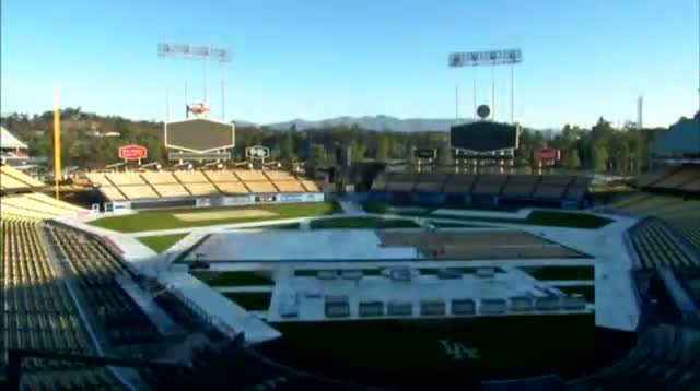 Watch Ice Rinks at Yankees, Dodgers Stadiums Video