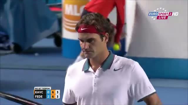Watch Roger Federer Vs Blaz Kavcic TIE BREAK Australian Open 2014 FULL HD Video
