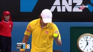 Watch Rafael Nadal Vs Kei Nishikori TIE BREAK Australian Open 2014 R4 FULL HD Video