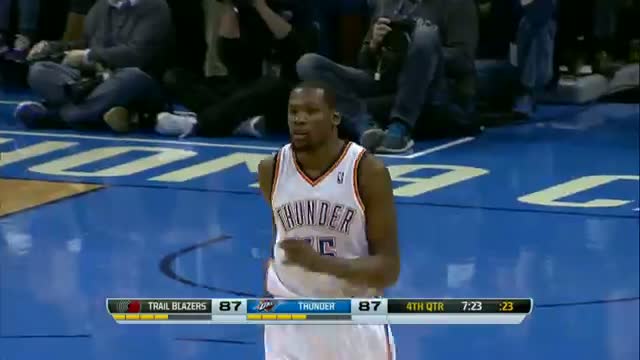 Watch NBA: Kevin Durant is Red Hot: Lights Up the Blazers for 46 Points and the W Video