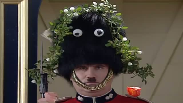 Watch Mr Bean - Decorating the Guard Video