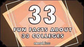 Watch 33 Fun Facts About 33 Colleges  Video