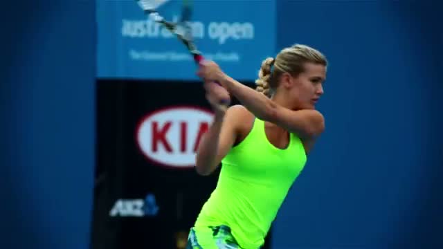 Watch Eugenie Bouchard practice session - 2014 Australian Open Video