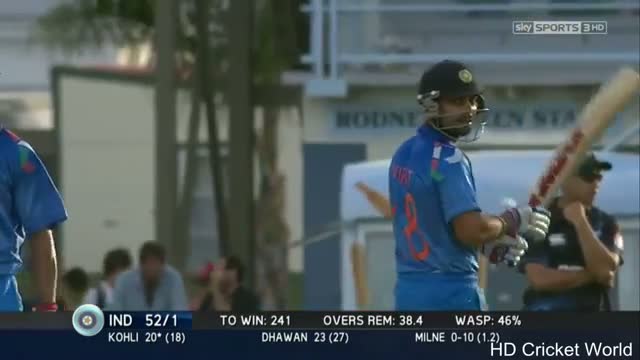 Watch Adam Milne 153.4 km/h!!! ... Virat Kohli Perfect On Drive for Four - NZ vs IND 2014 ODI Video