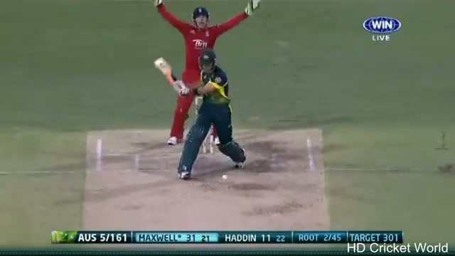 Watch Glenn Maxwell 54 off 39 balls vs England - 2nd ODI Brisbane January 2014 - HD Video Video