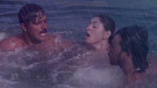 Watch Who will Manjari Fadnis rescue from the shark? - Warning Movie Video